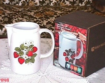 McCoy Strawberry Country Pitcher Mint in Original Box (#898)