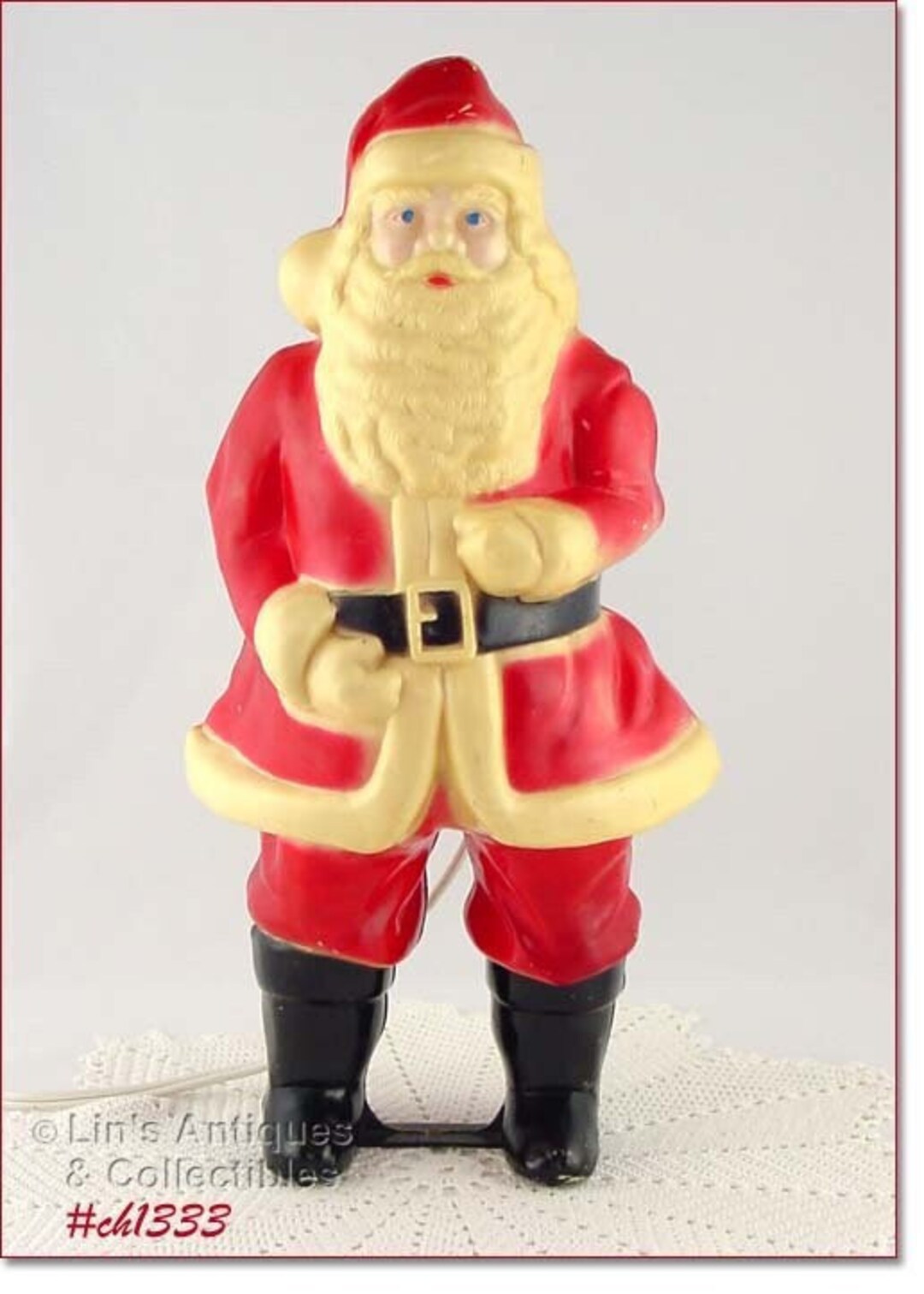 Vintage Christmas Santa Light CH1333 Etsy