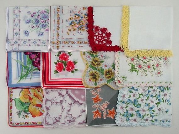 Vintage Hanky Lot One Dozen Hankies (Lot #X13)