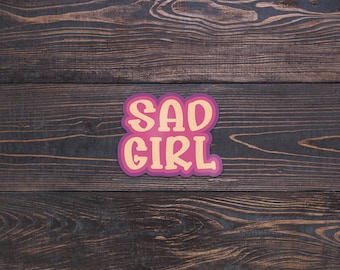 Sad Girl Sticker