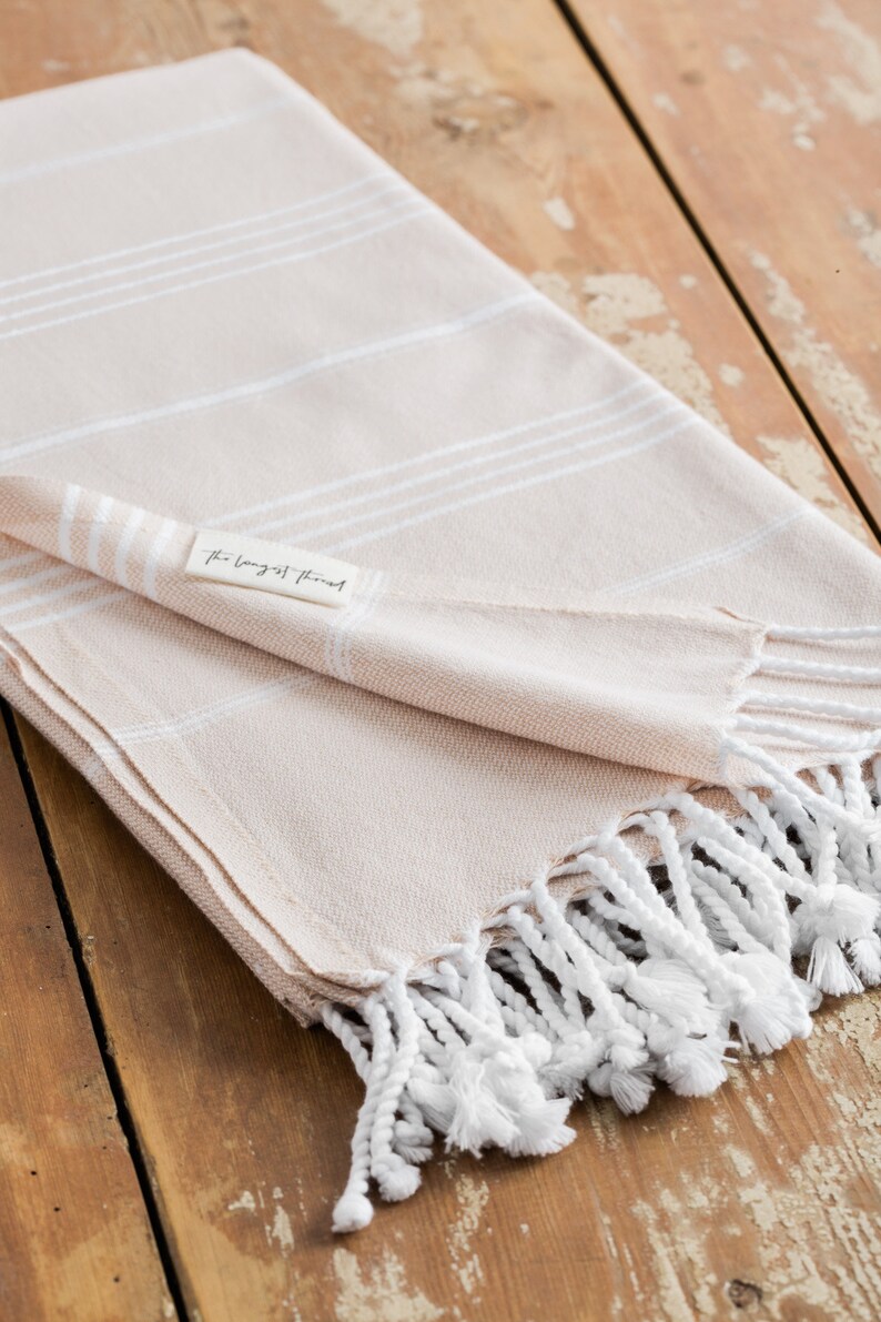 Basic Beige Turkish Towel Beach Towel Bath Towel Bridesmaid Etsy