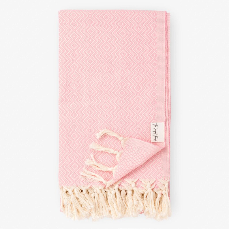 Sahel Pink Turkish Towel Pink Turkish Towels Travel Towel Bath Towel Pool Towels Fouta Towels Beach Towel Peshtemal