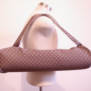 Reclaimed Fabric Yoga Mat Bag: Geometric Mandala Print