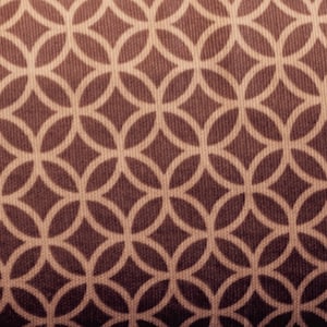 Yoga Mat Bag, Geometric circle Print in browns, cotton image 7