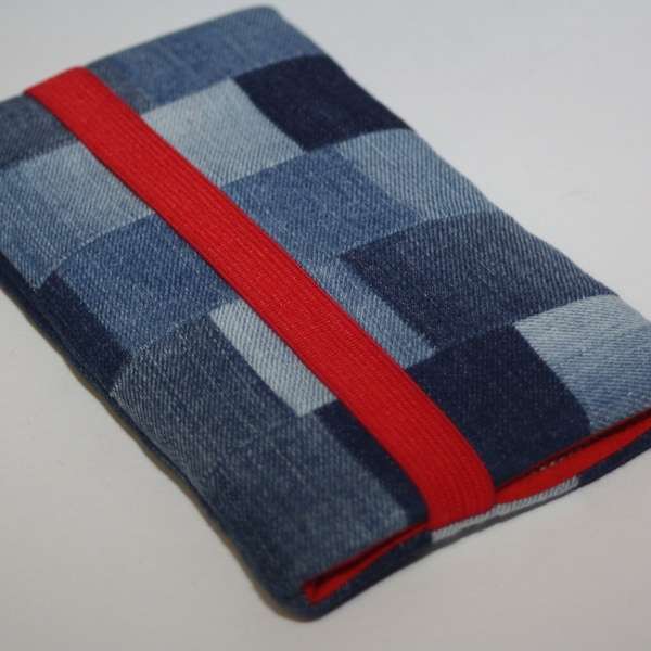 Pochette Fairphone 3 ,Pochette en denim recyclé, Vegan, Upcycled denim,  respectueux de l'environnement,  respectueux de l'environnement