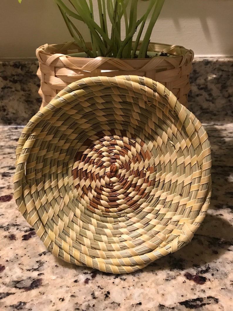 Small Charleston Sweetgrass Basket With Twistededge Etsy