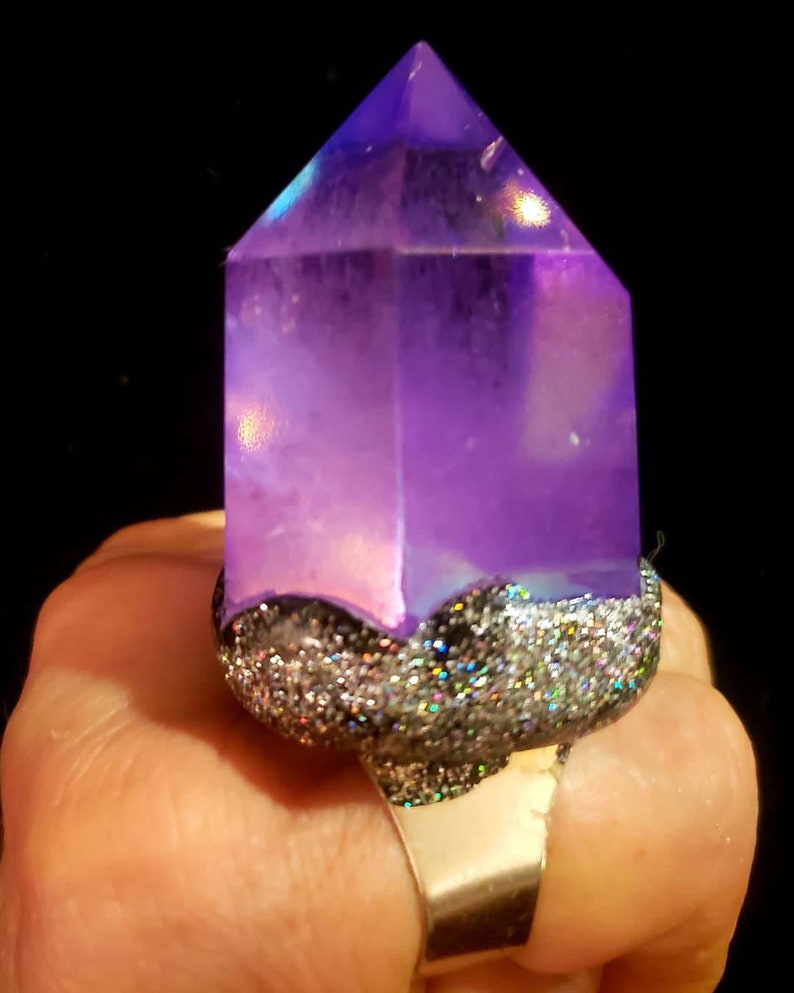 Phantom Point Adjustable Statement Ring KATROX Power Ring Etsy