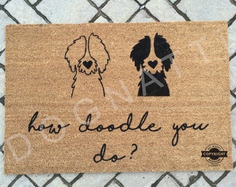 goldendoodle welcome mat