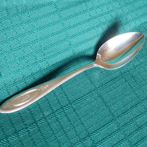 Community Plate Adam (1917) five o&#39;clock teaspoon monogrammed VGU
