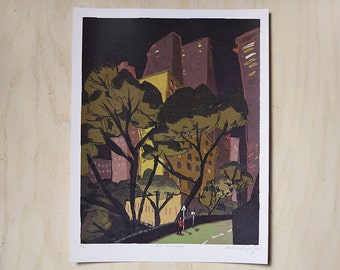 OLD PEAK ROAD - Hong Kong 香港 City Illustration - Digital Art Print - 12"x9" Architecture Poster