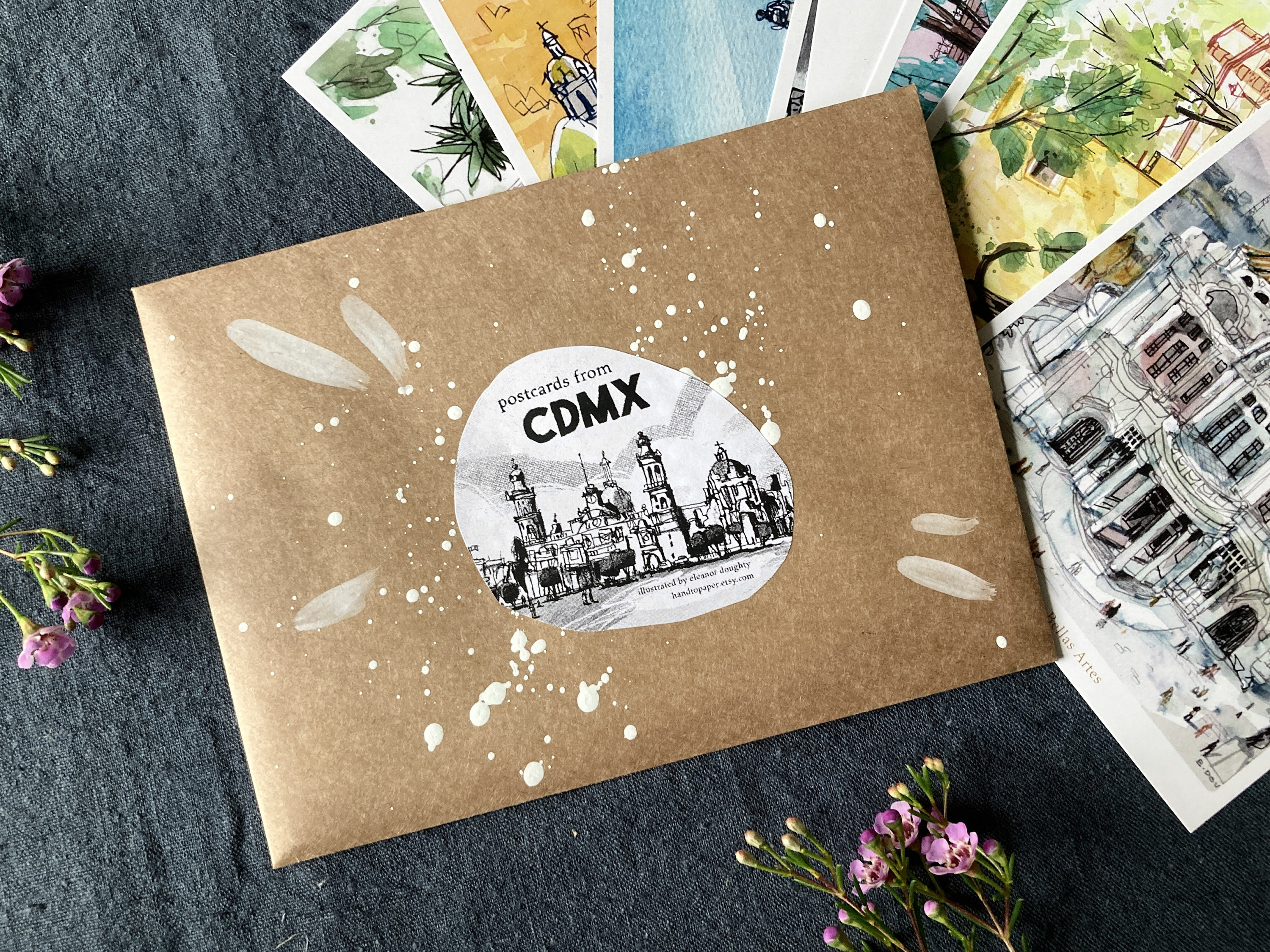 POSTCARDS From MEXICO CITY | Set of Eight (8) 4x6