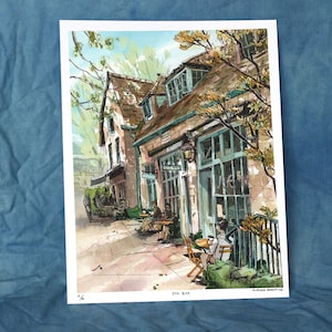 JOE BAR capitol hill, seattle watercolor Illustration print limited edition 11x14 image 1