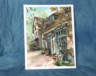 JOE BAR | capitol hill, seattle watercolor Illustration print | limited edition | 11x14"