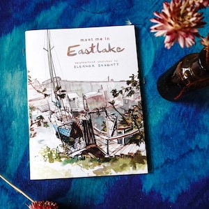 MEET ME in EASTLAKE | seattle neighborhood artist book | 48 page sketchbook zine | edition 4