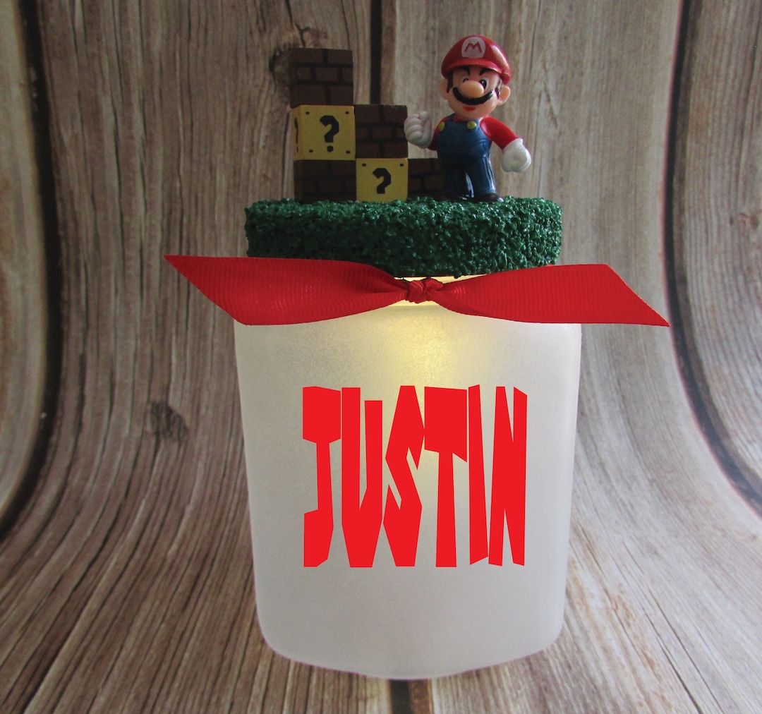 Mario Super Mario Night Light / Lamp FREE Personalization Etsy