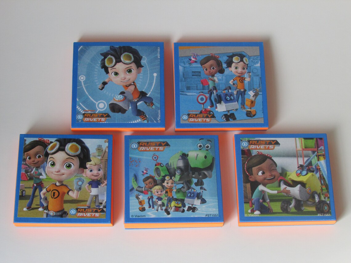 Rusty Rivets Note Pads Set of 5 Excellent Party Favors | Etsy