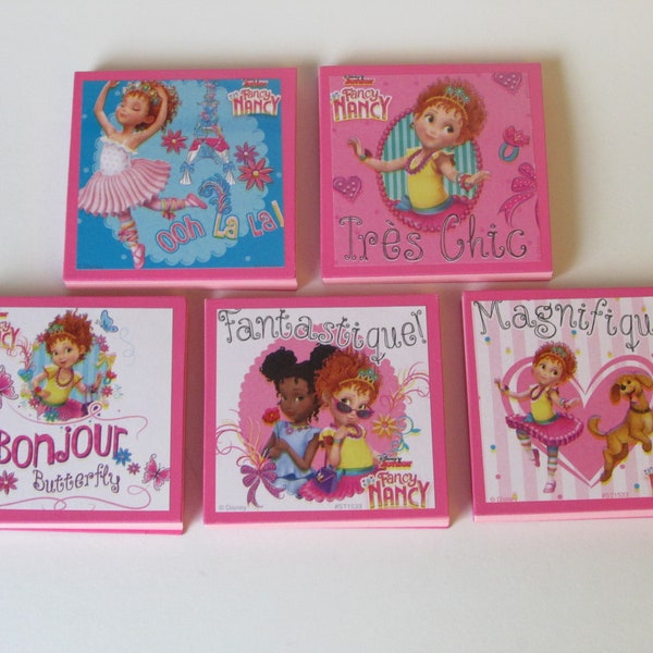 Fancy Nancy Note Pads Set of 5 Excellent Party Favors Goodie Bag Stuffer Stocking Stuffer