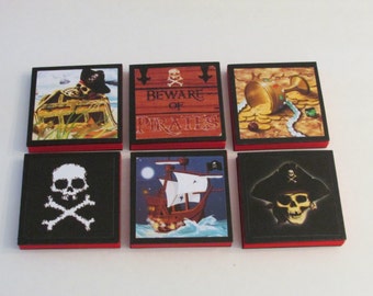 Boys Pirate Note Pads Set of 6 - Excellent Party Favors - Pirate Party Favors - Pirate Stocking Stuffers