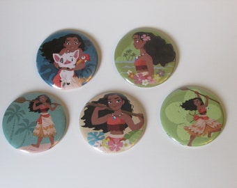 Moana Magnet Set - Birthday Party Favors - Moana Refrigerator Fridge Magnets Goodie Bag Pinata Stuffer