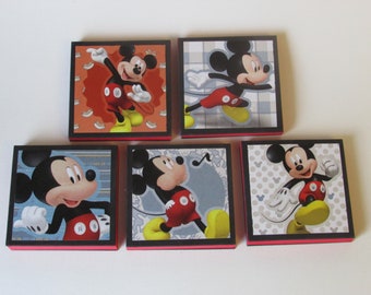 MICKEY MOUSE Note Pads Set of 5 Excellent Party Favors Goodie Bag Stuffer Stocking Stuffer