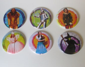 Wizard of Oz Magnet Set - Birthday Party Favors - Wizard of Oz Refrigerator Fridge Magnets Goodie Bag Pinata Stuffer