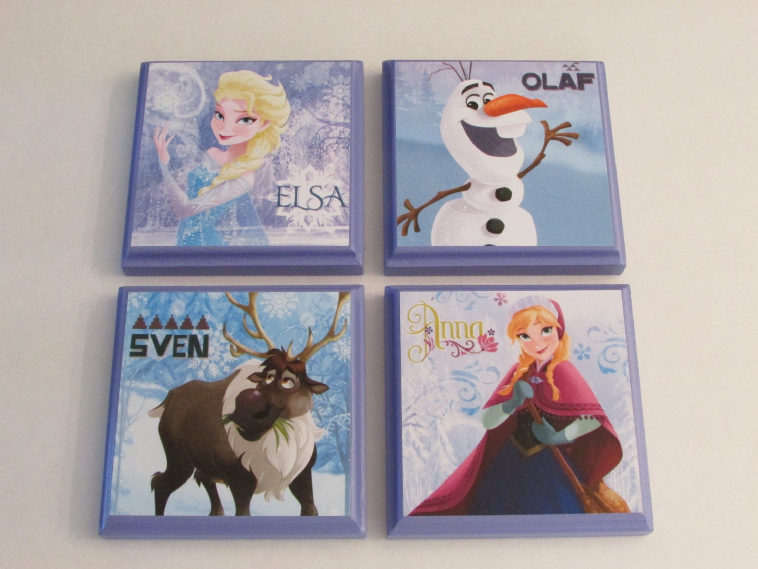 Disney Frozen Room Wall Plaques Set Of 4 Frozen Girls Room Etsy