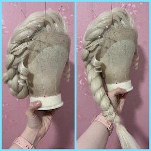 Bun-to-Braid Ice Queen Stage Perücke