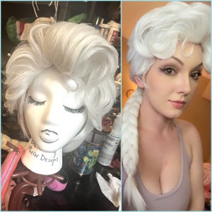 White Elsa Braid wig