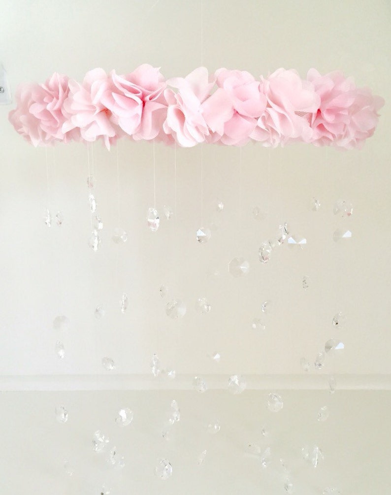 Baby mobile nursery mobile baby girl mobile crystal mobile Etsy