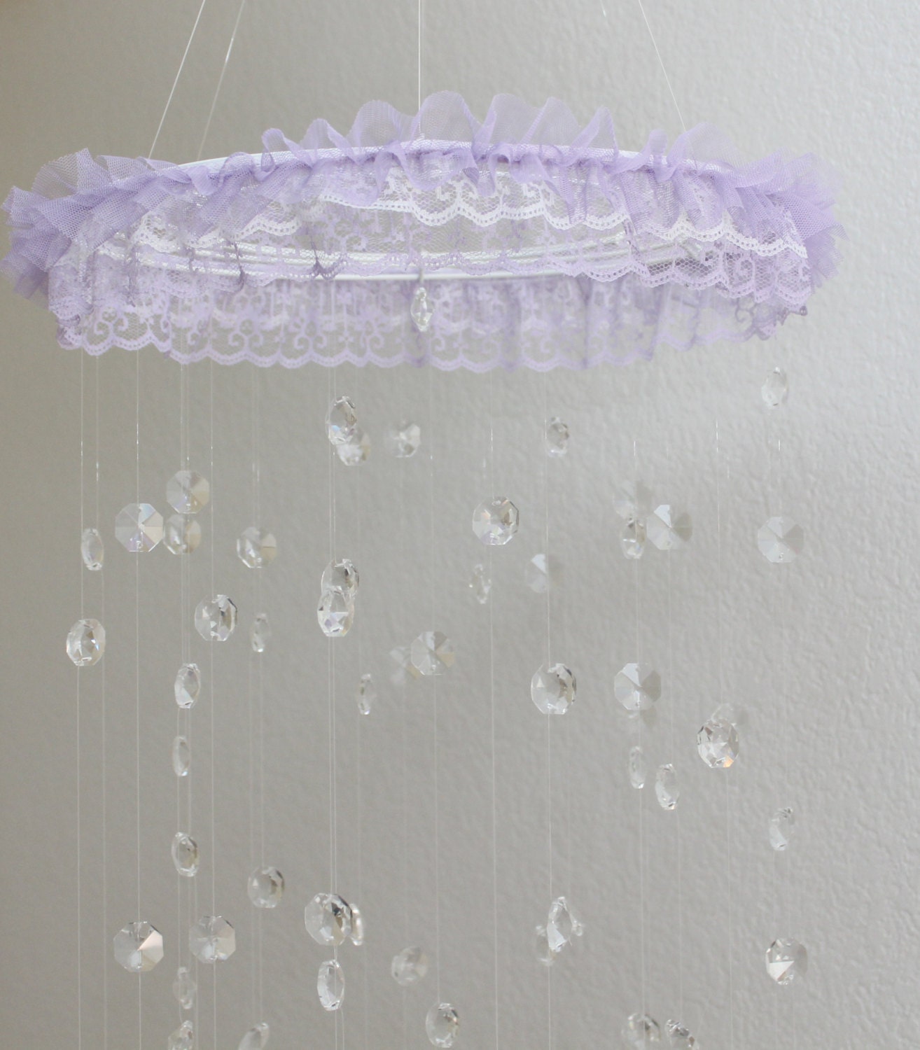 Baby mobile nursery mobile baby girl mobile crystal mobile Etsy