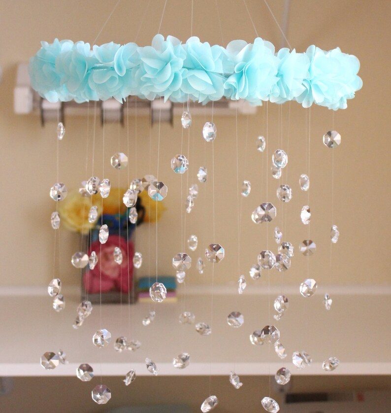 Baby mobile nursery mobile baby girl mobile crystal mobile Etsy