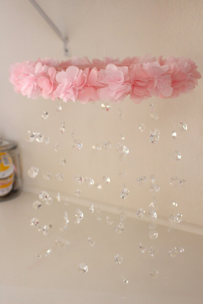 Baby mobile nursery mobile baby girl mobile crystal mobile Etsy