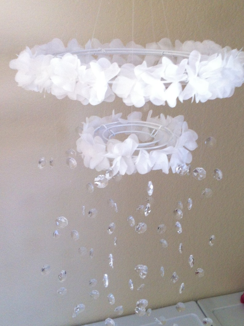Baby Mobile Nursery Mobile Baby Girl Mobile Crystal Mobile Etsy
