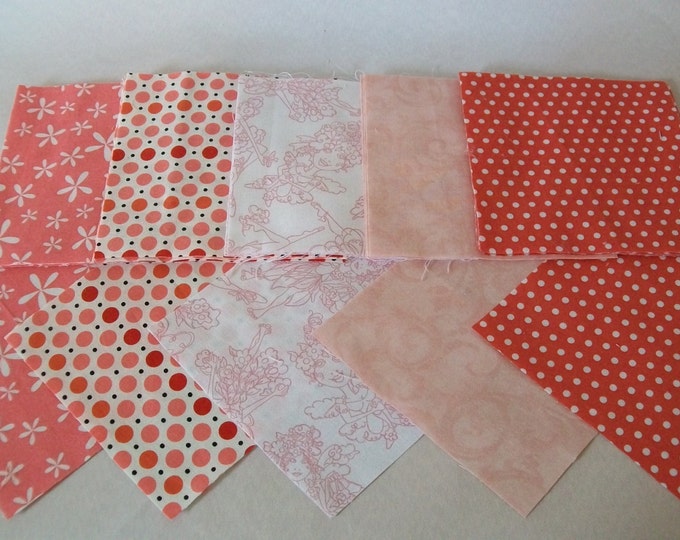 30 5 Precut Fabric Squares Charm Pack Coordinating Etsy