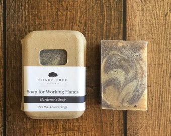 Gardener's Soap. Hand Soap Bar. Gardening Gift for Grandparent. Garden Gifts for Women. Natural Soap Bar. Exfoliating Soap for Gardener's.