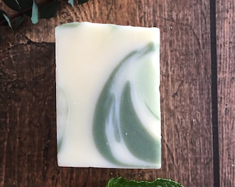 Scratch and Dent - Eucalyptus Spearmint Soap. Natural Soap. Herbal Skincare. Herbal Soap. Essential Oil. Gift Under 10. Eco Friendly Soap