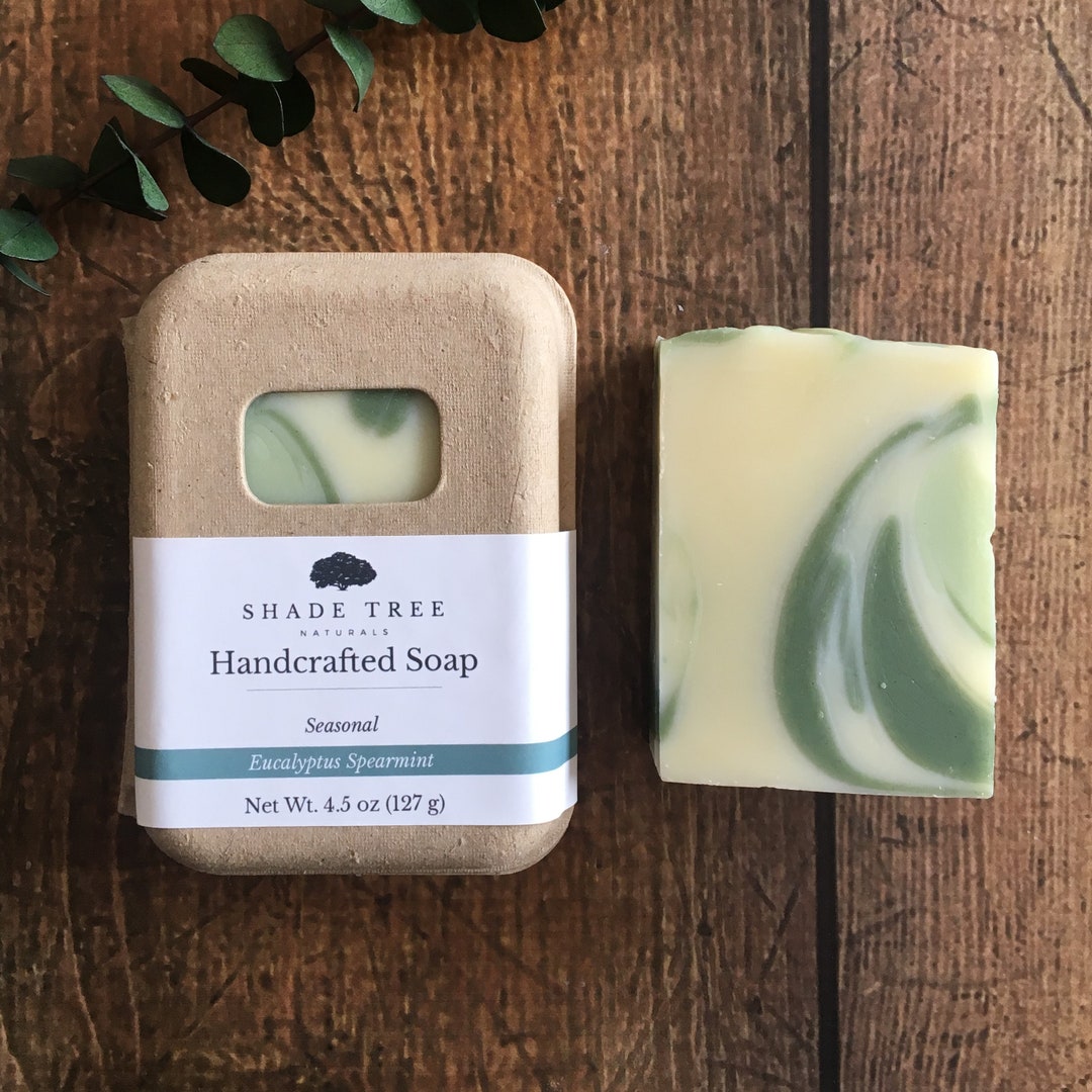 Eucalyptus Spearmint Soap. Handcrafted Soap Bar. Cold Process Artisan ...