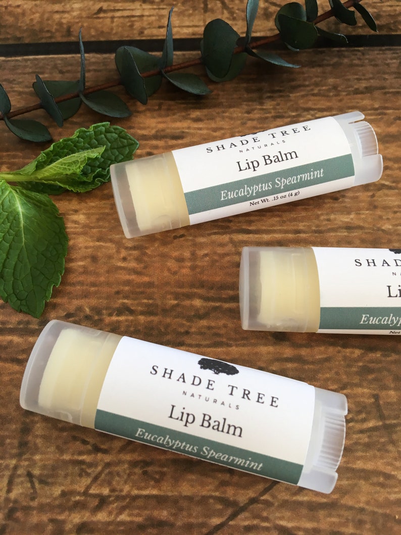 Eucalyptus Spearmint Lip Balm. Natural Lip Balm. Eucalyptus Etsy