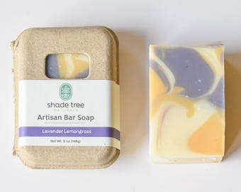 Lavender Lemongrass Soap, Handcrafted Aromatherapy Bar