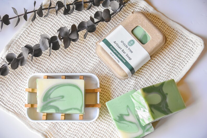 Eucalyptus Spearmint Artisan Soap Bar – Stress Relief, Cold Process ...