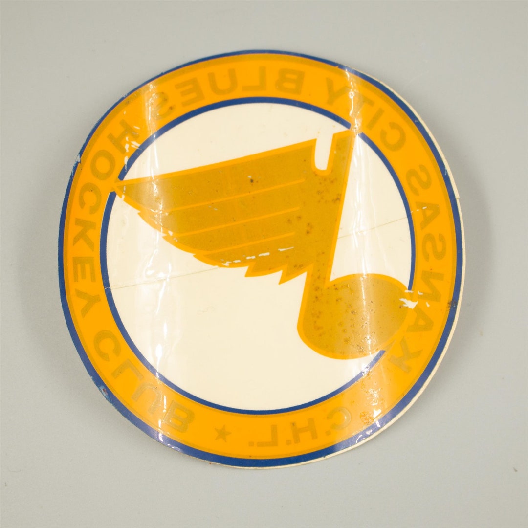 Kansas City Blues Hockey Club Vintage Sticker Minor League CHL Etsy