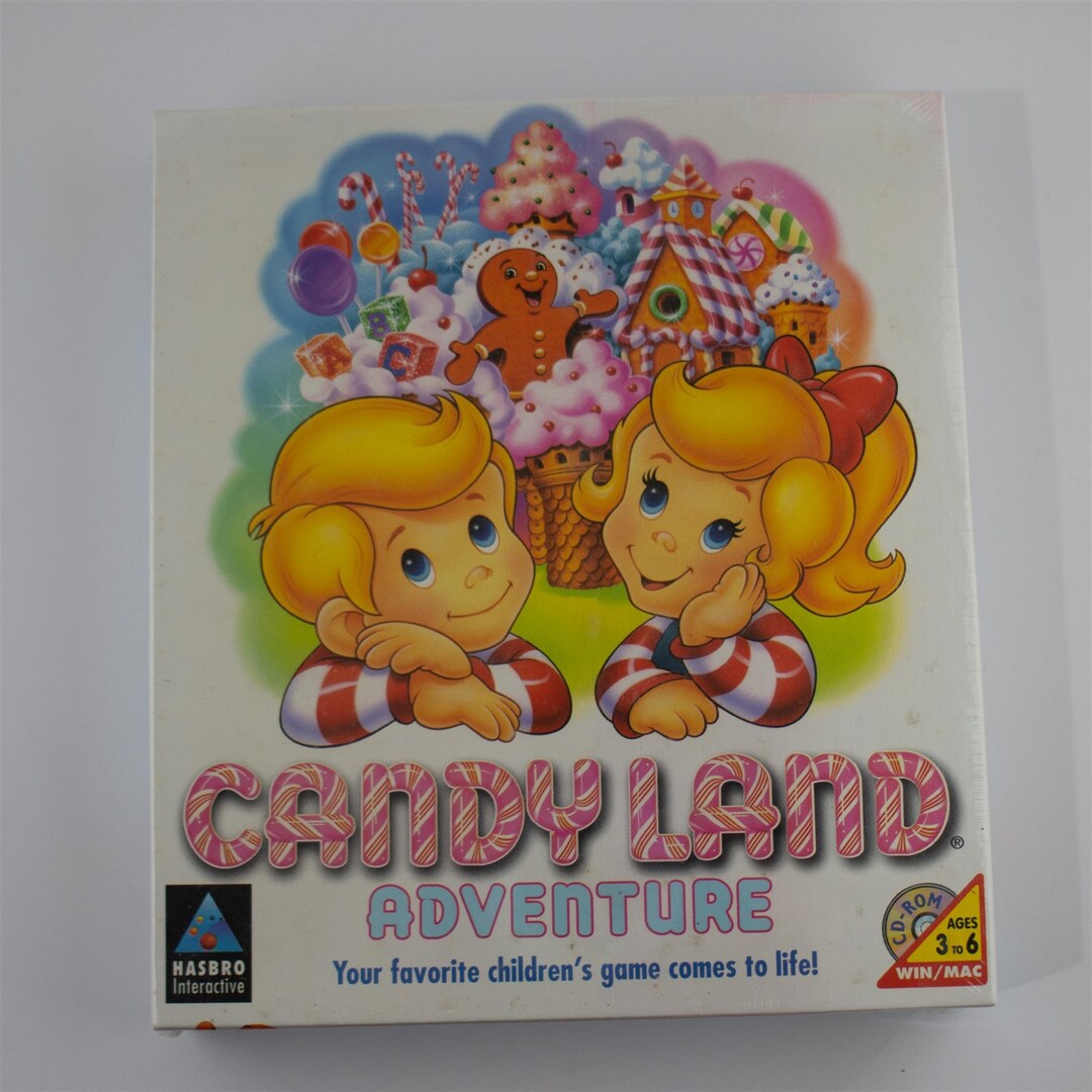 Candy Land Adventure PC Big Box Game PC / Mac Cdrom, Hasbro, 1996 Etsy