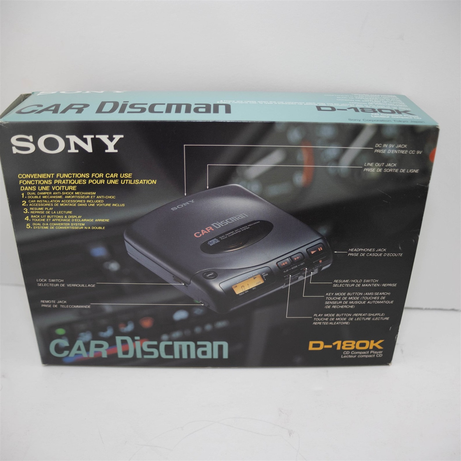 Sony Car Discman Walkman D-180K Portable CD Player Vintage - Etsy