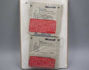 Set of 6 Vintage Microsoft Windows 3.1 Operating System Disks 1-6