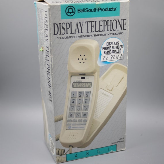 Vintage 1990 Bell South Touchtone Phone W Futuristic LCD