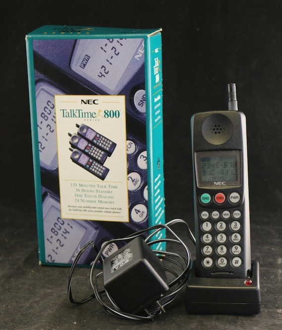Vintage 1990S Nec Mp5A1F3-1A Candybar Brick Cell Phone -Talktime