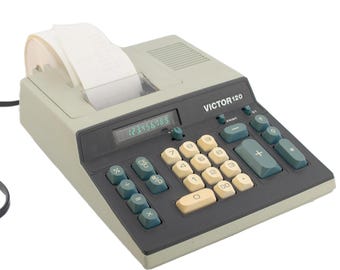 Vintage Victor 120 Office Desktop Printing Calculator