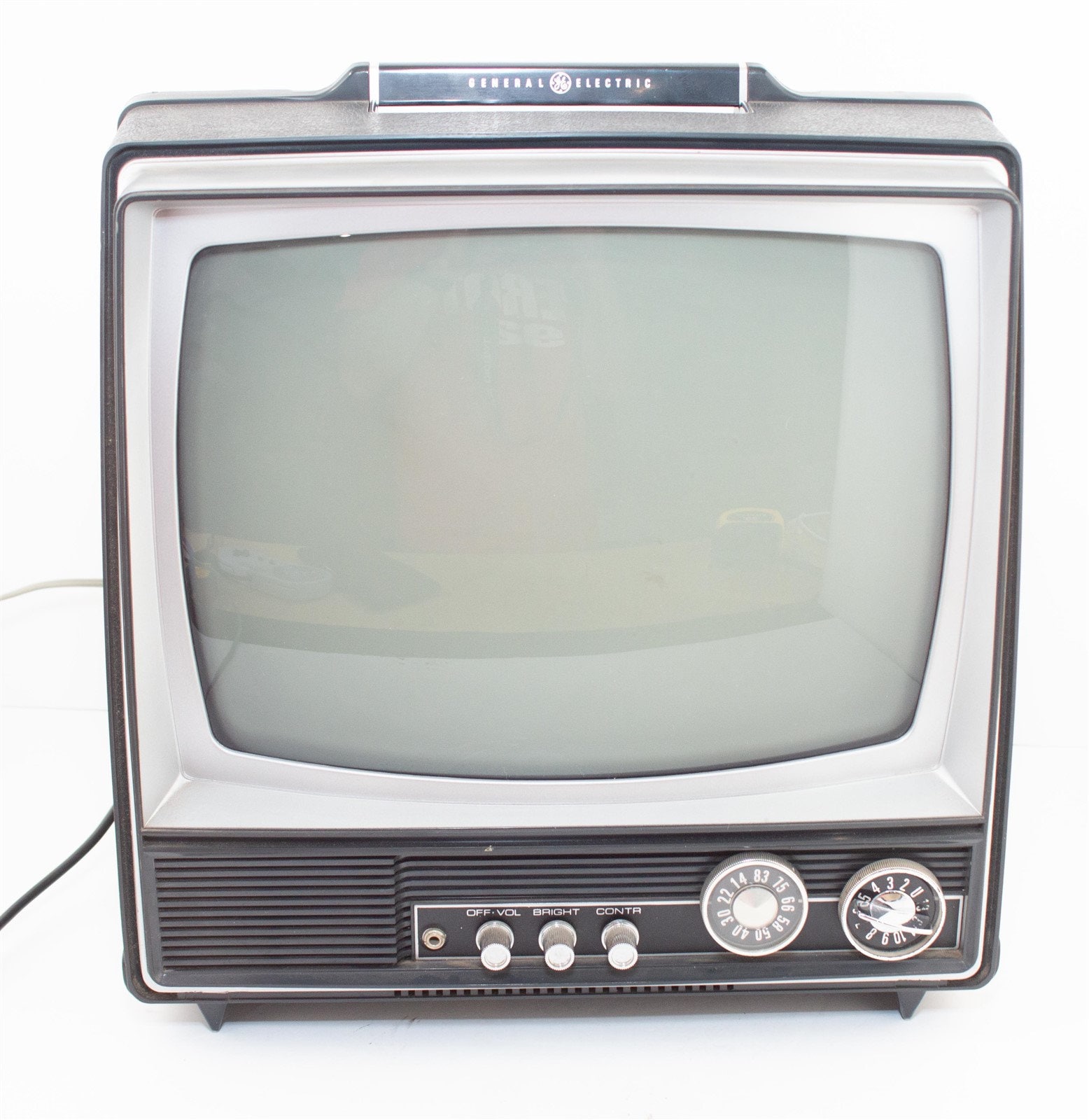 Vintage Circa 1970 GE Black & White 11 Small CRT Tube TV Knobs, Dials