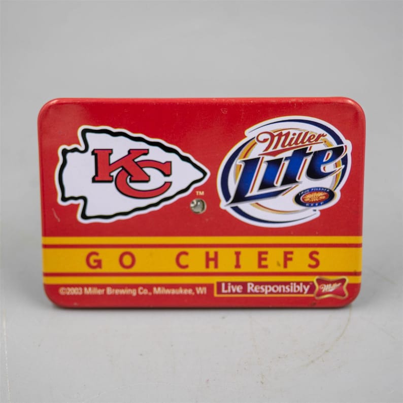 Kansas City Chiefs / Miller Lite Vintage 2003 Pinback Button immagine 1