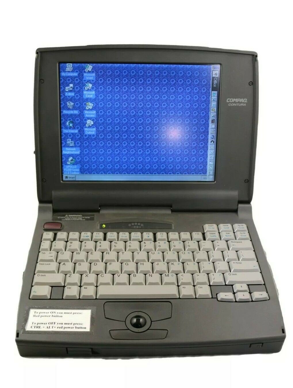 Vintage 1990s Compaq Contura 2860C Laptop 486 Windows 95 Etsy